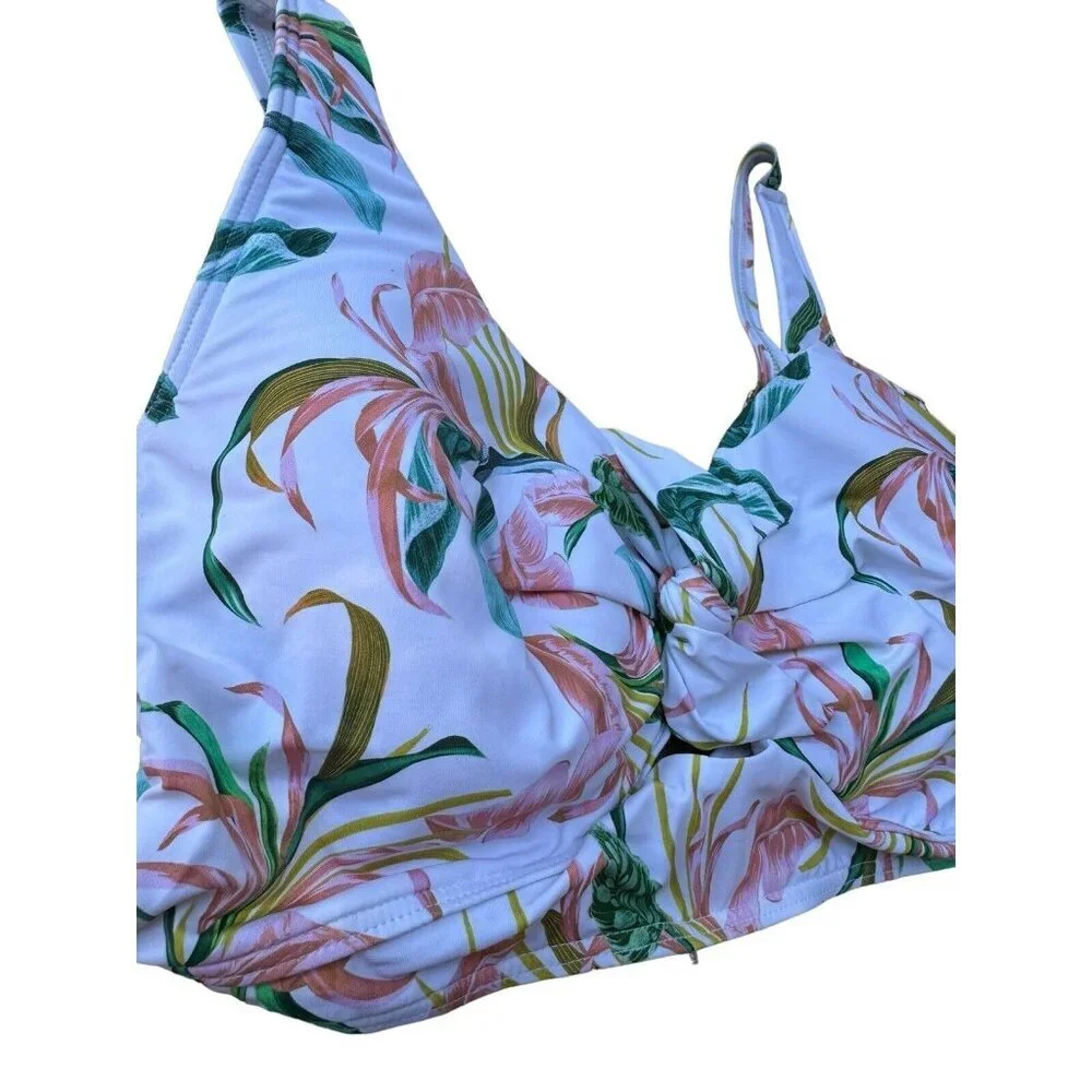 Artesands April Spritz Delacroix Bikini Top US SZ 8 Underwire DD/E Cup NWT